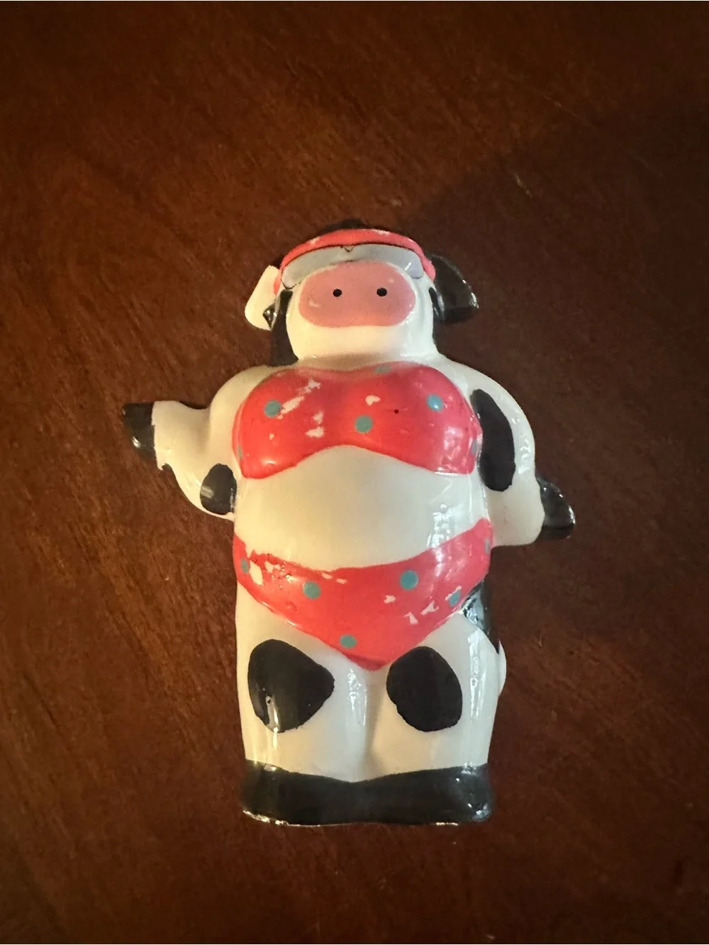 Vintage Russ Ceramic Cow Salt & Pepper Shakers Retro Kitchen Decor